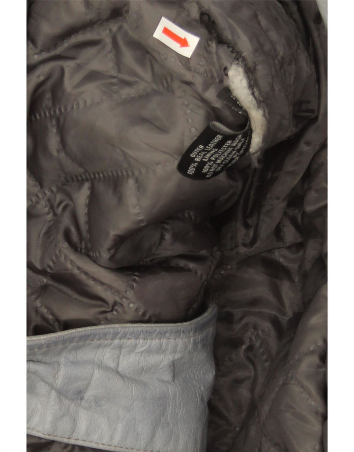 Smart Range ženska kožna biciklistička jakna UK 20 2XL plava koža