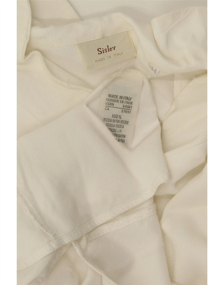 Sisley Ženska košulja bluza IT 44 srednje bijele viskoze