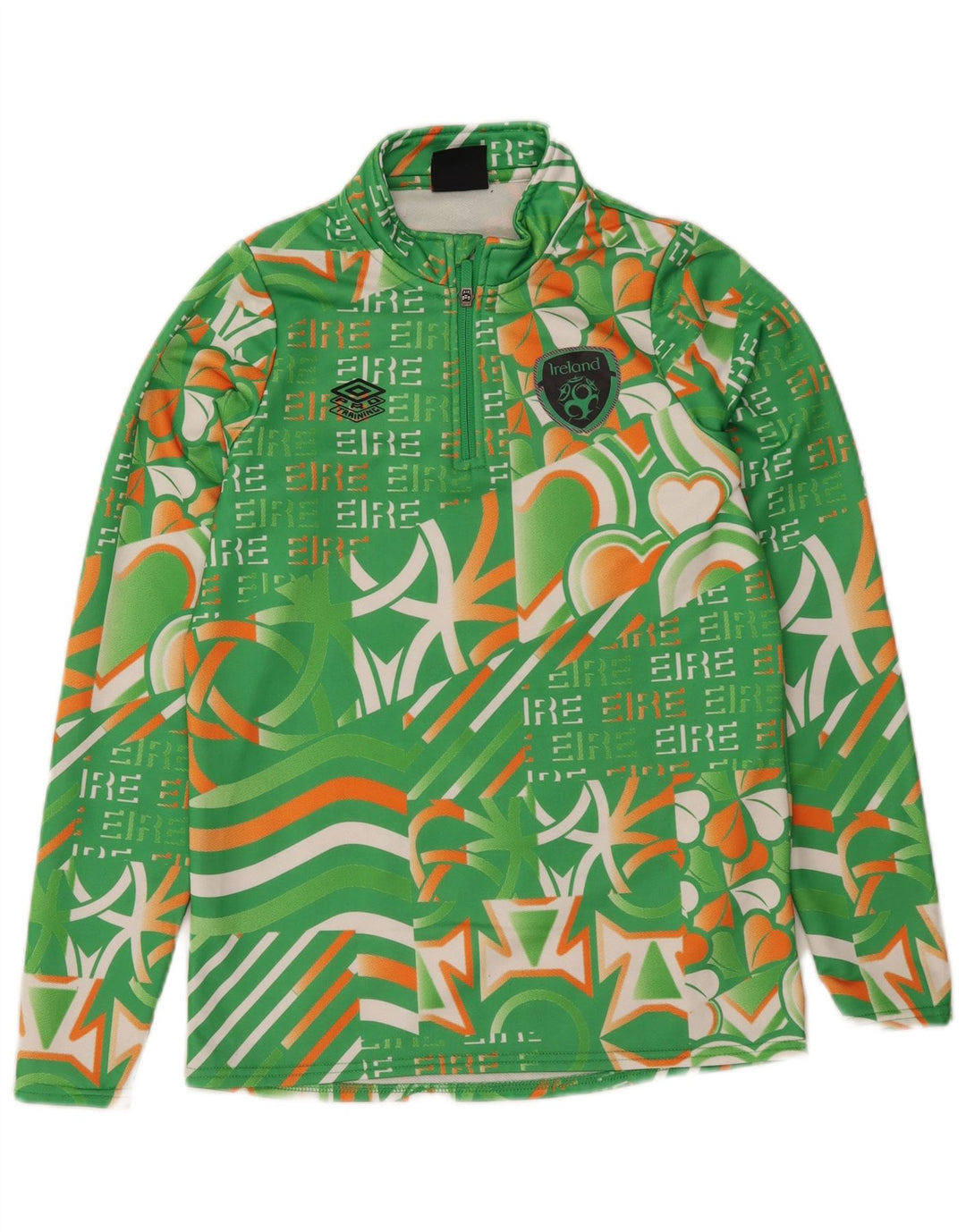 Umbro Girls Graphic Pulover Trenirka Top 11-12 Years Large Green
