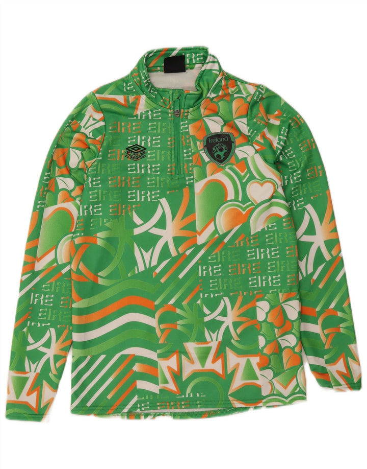 Umbro Girls Graphic Pulover Trenirka Top 11-12 Years Large Green
