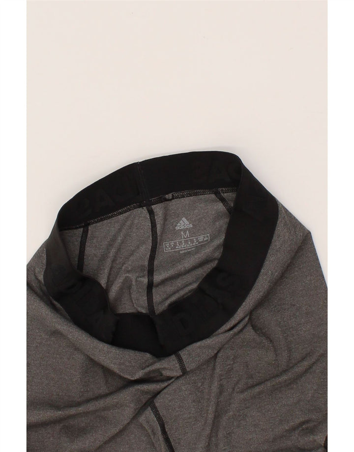 ADIDAS Womens Graphic Leggings UK 12/14 Medium  Grey Colourblock Polyester Vintage Adidas and Second-Hand Adidas from Messina Hembry 