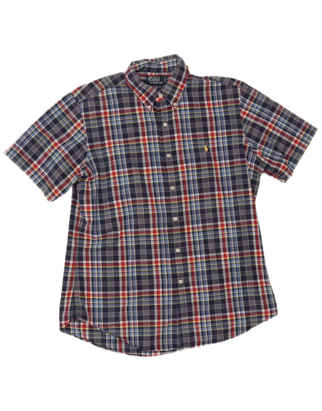 Polo Ralph Lauren muška majica prilagođenog kroja, veliki plavi karirani pamuk