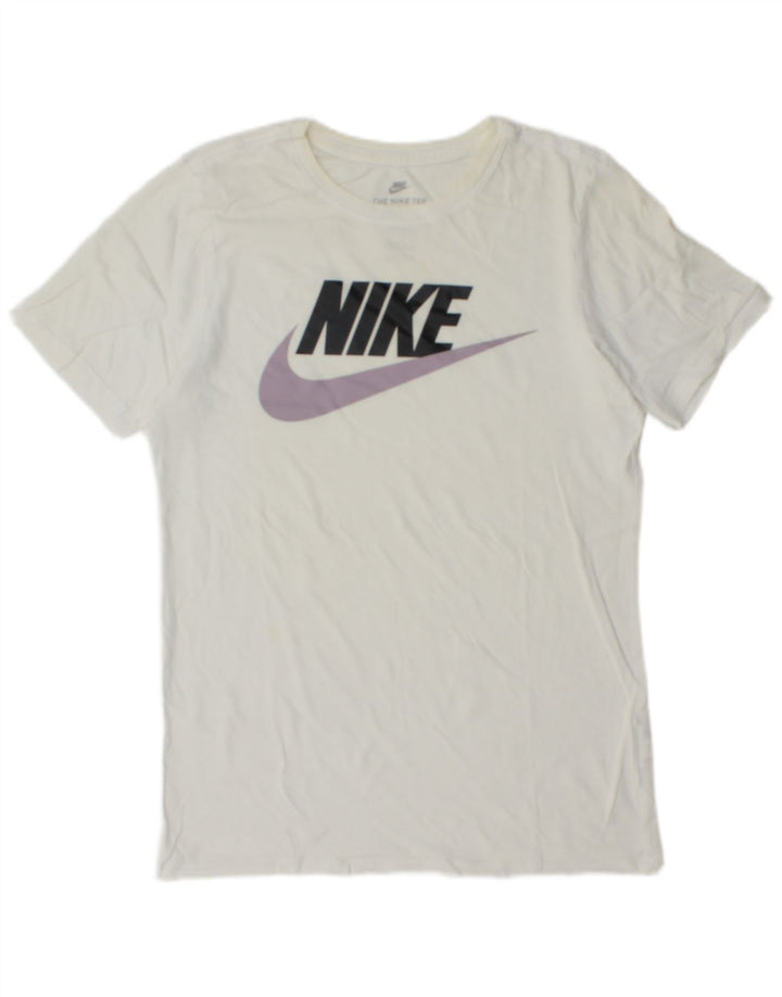 Nike Muška majica s kratkim rukavima atletskog kroja, mala bijela