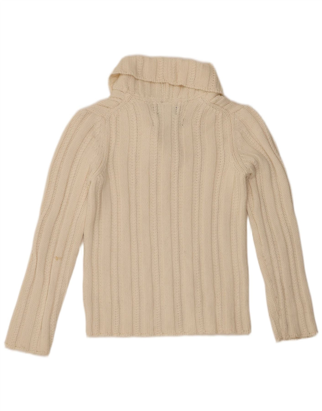WOOLRICH Ženski džemper sa šal ovratnikom UK 12 Srednje bijeli