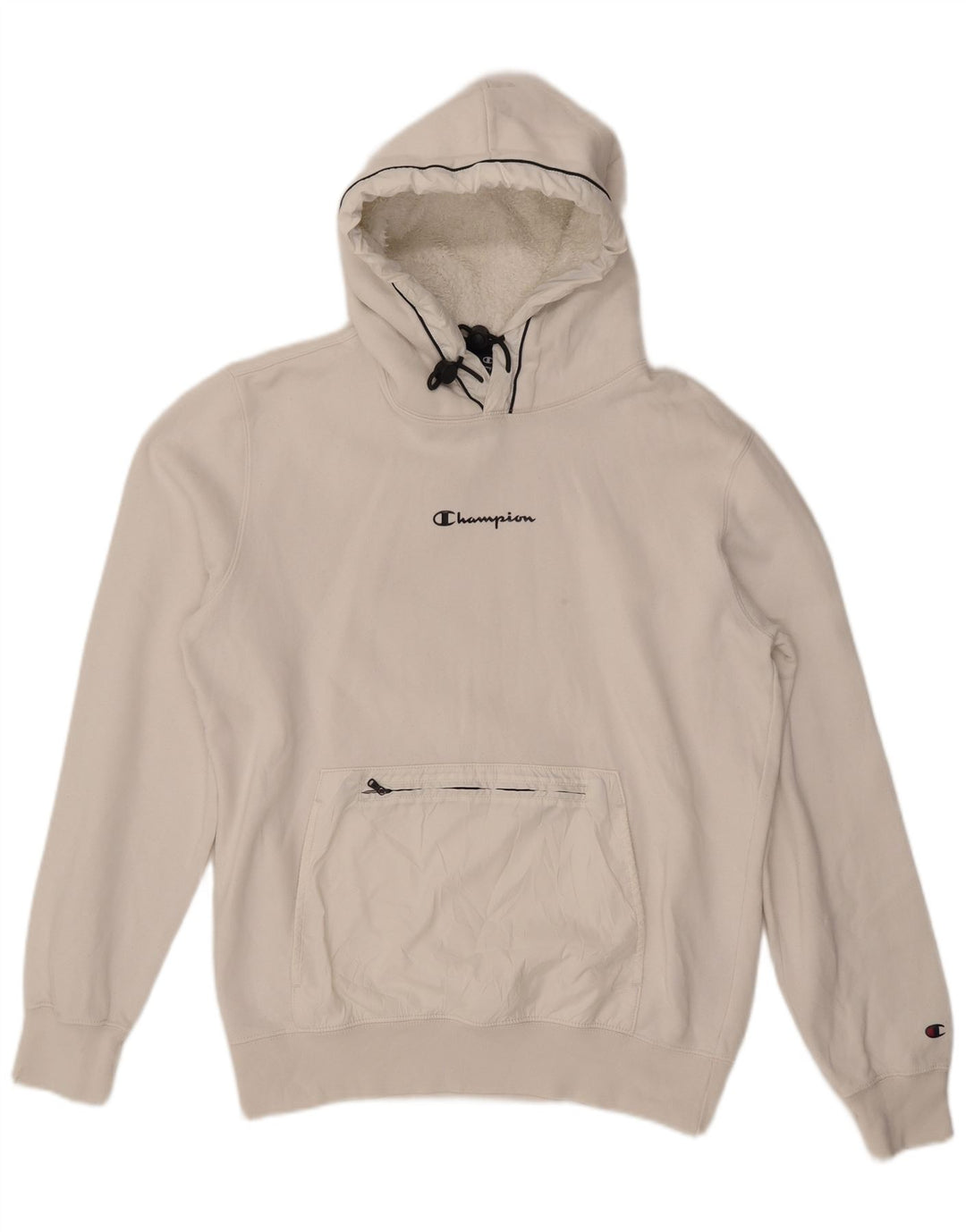 CHAMPION Ženska majica s kapuljačom UK 16 Veliki bijeli pamuk