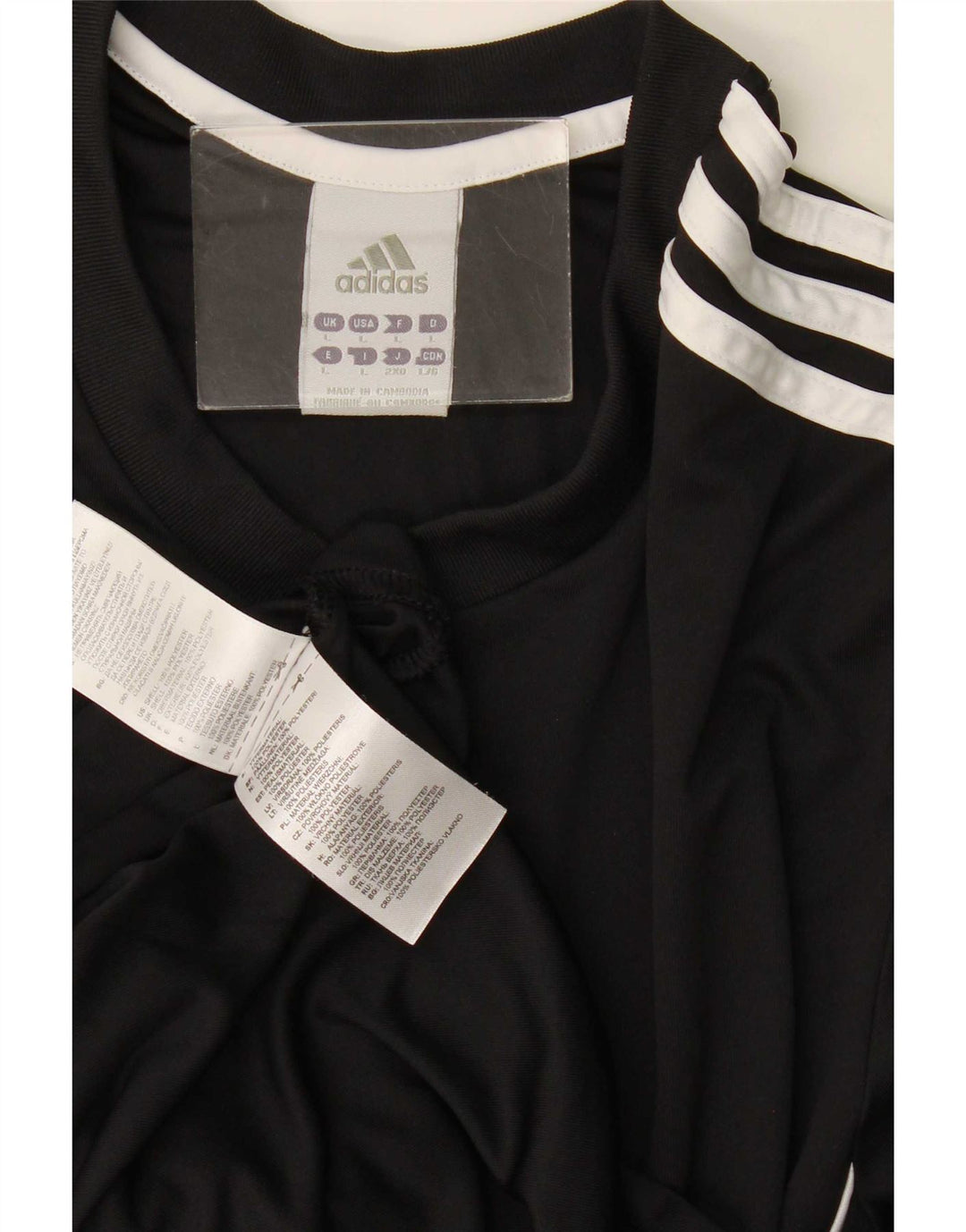 Adidas muška majica Climalite, veliki crni poliester