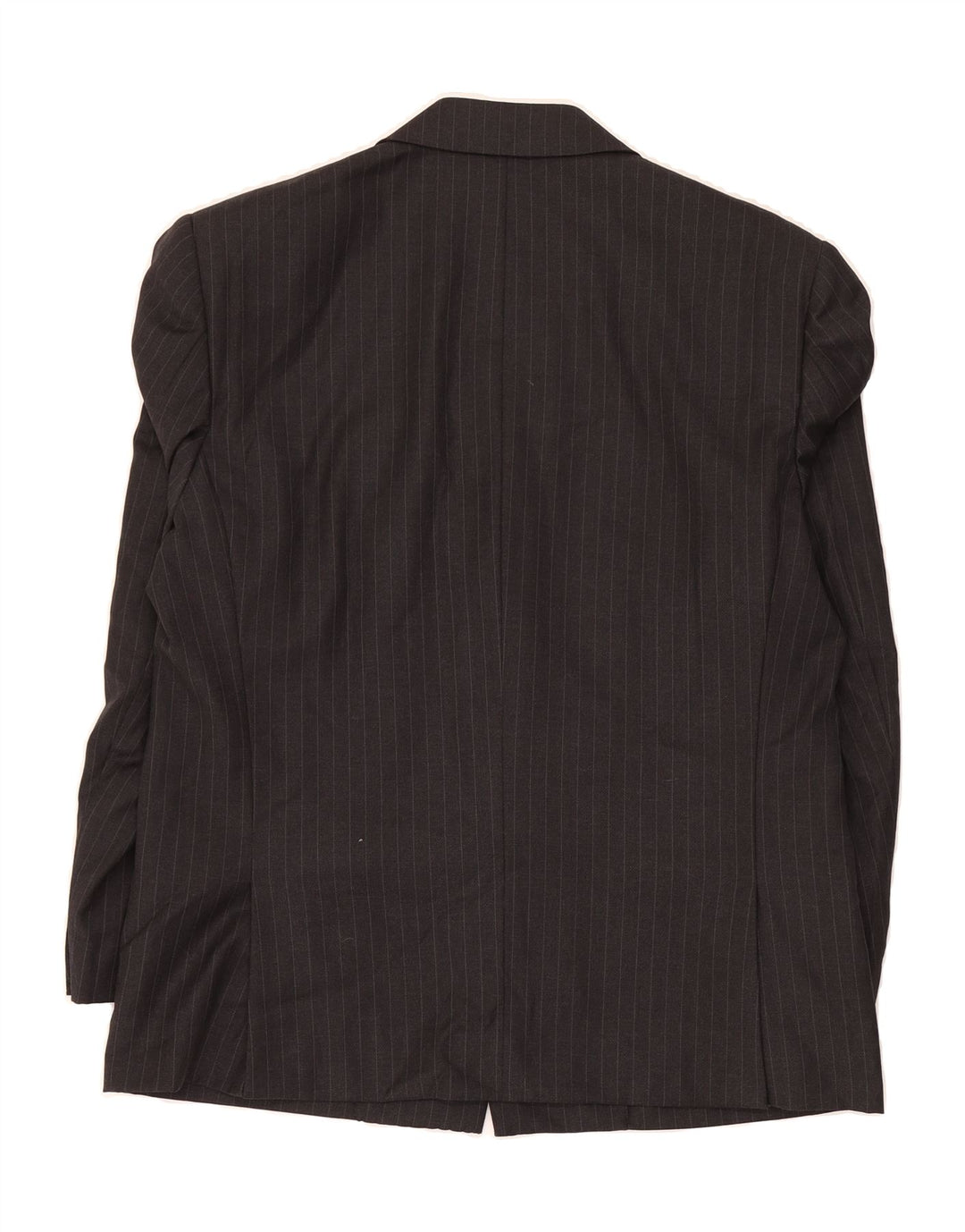 FENDI Mens 3 Button Blazer Jacket IT 50 Large Grey Pinstripe Virgin Wool Vintage Fendi and Second-Hand Fendi from Messina Hembry 