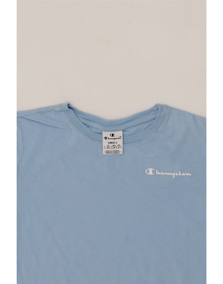 CHAMPION Womens T-Shirt Top UK 10 Small Blue Vintage Champion and Second-Hand Champion from Messina Hembry 