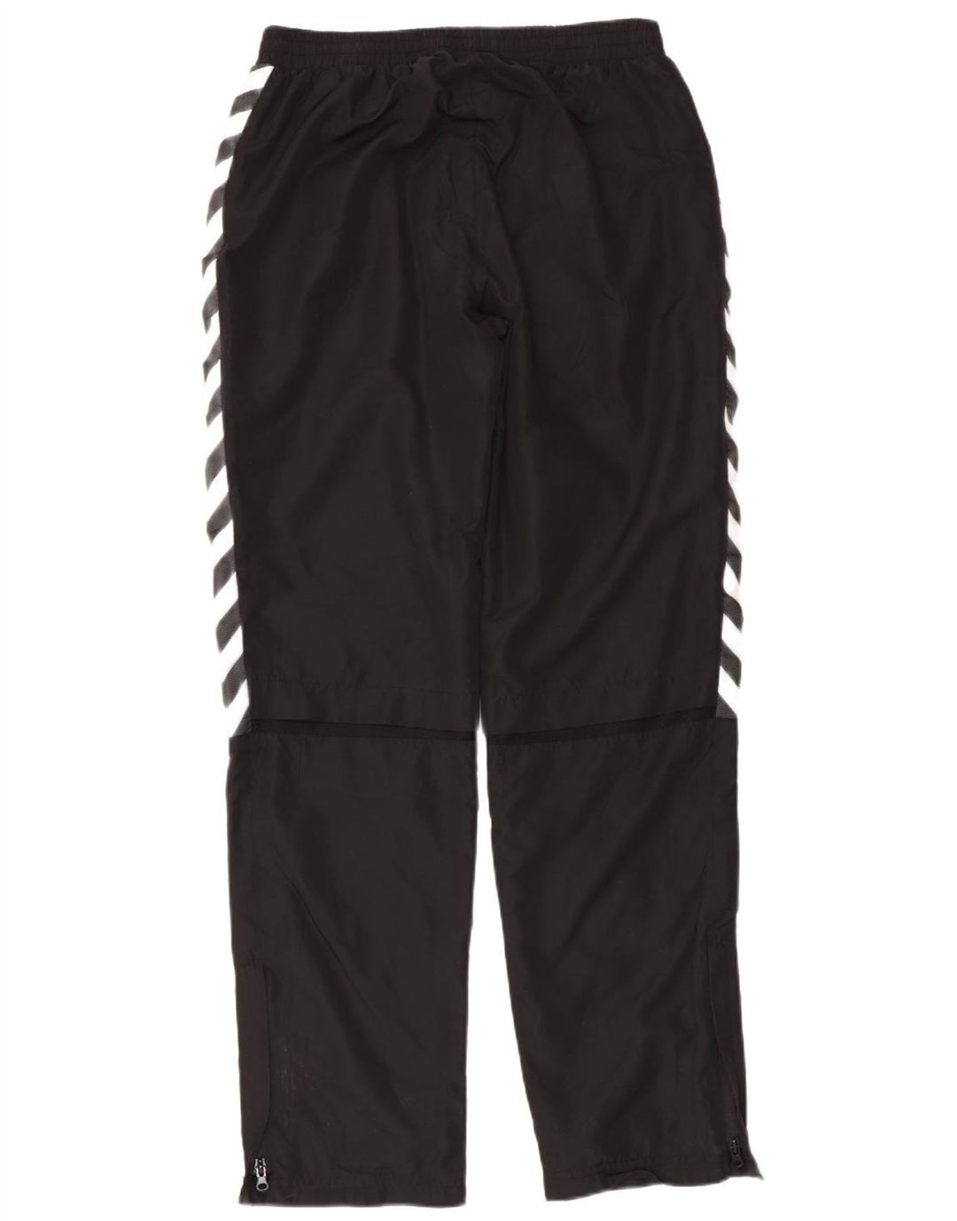 HUMMEL muške grafičke trenirke hlače srednje crne boje od poliestera