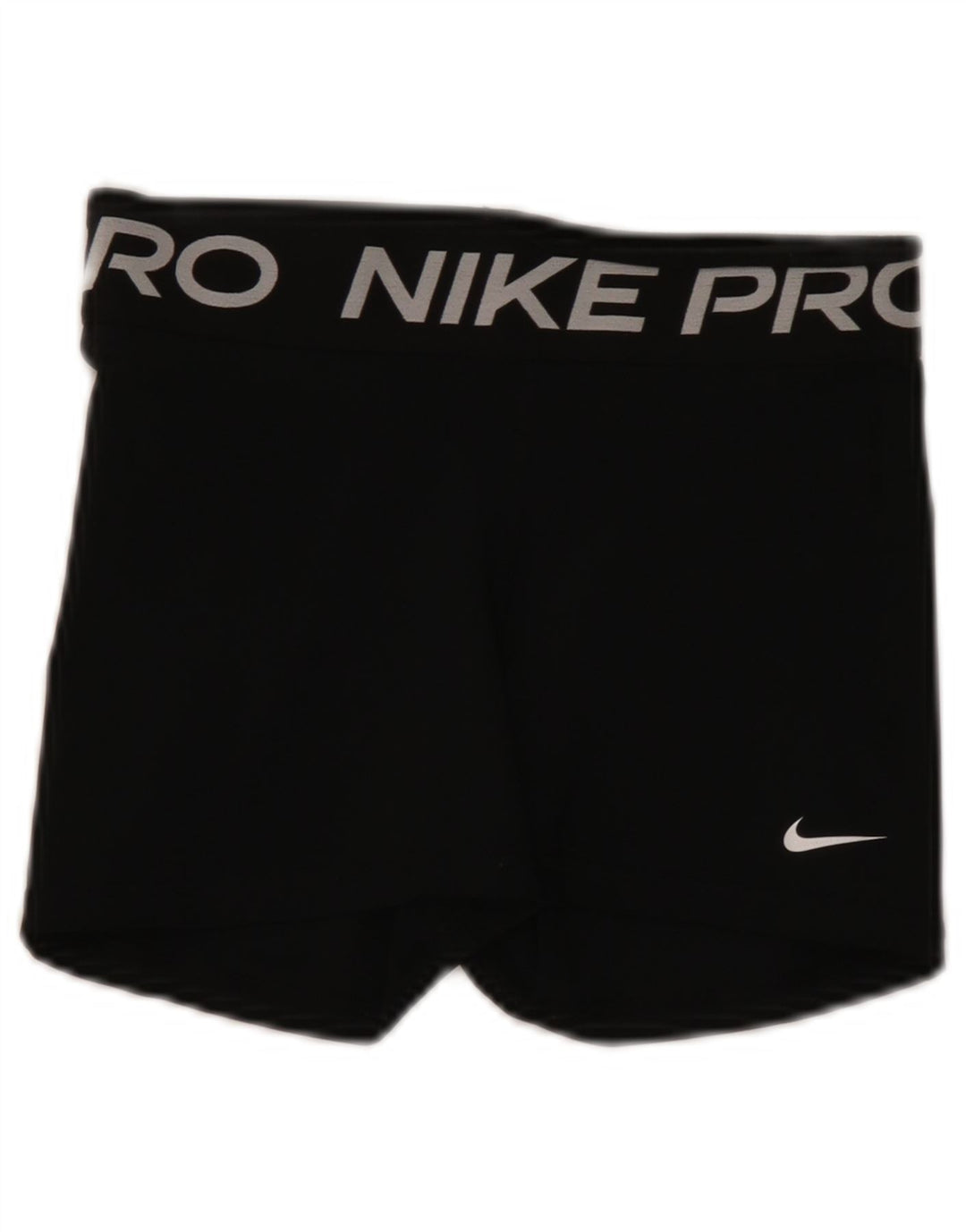 Nike Ženske Dri Fit Graphic Sport Shorts UK 8 Mali crni poliester