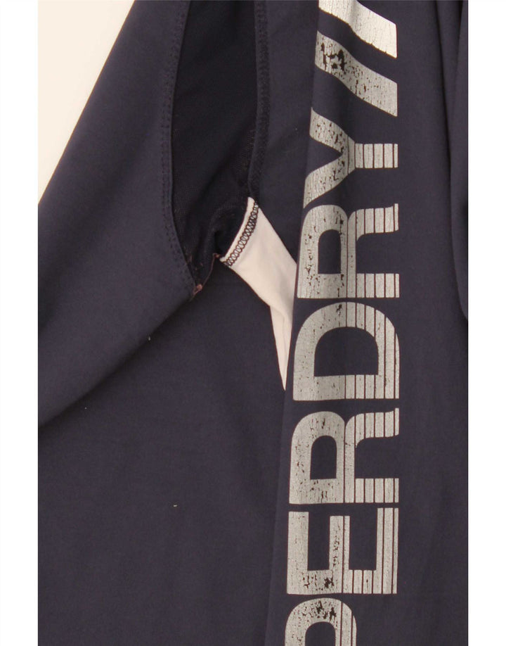 Superdry ženska majica dugih rukava s grafikom UK 12 srednje tamnoplave boje