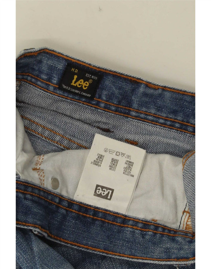 Lee Mens Brooklyn Straight Jeans W36 L31 Plavi pamuk