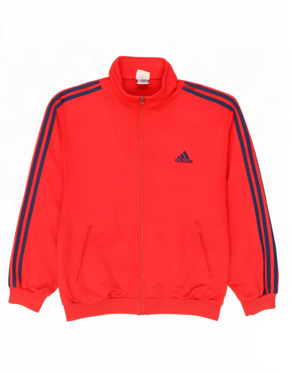 Adidas muška gornja jakna trenirke UK 44/46 veliki crveni poliester