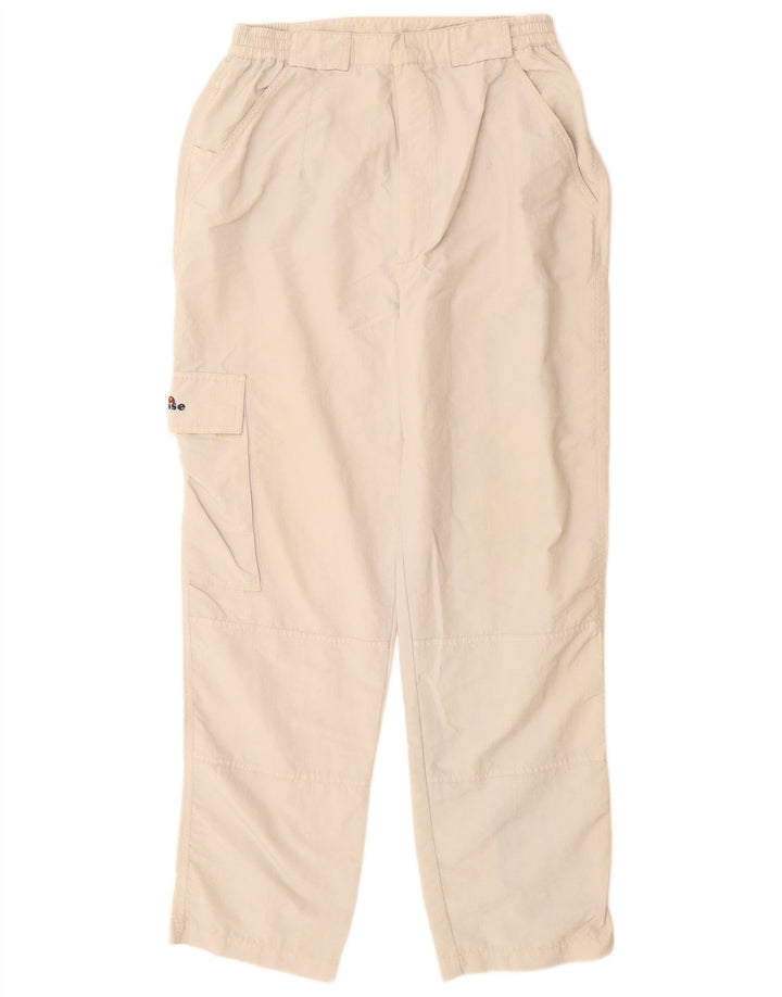 Ellesse muške ravne kargo hlače srednje veličine W30 L30 bež poliamid