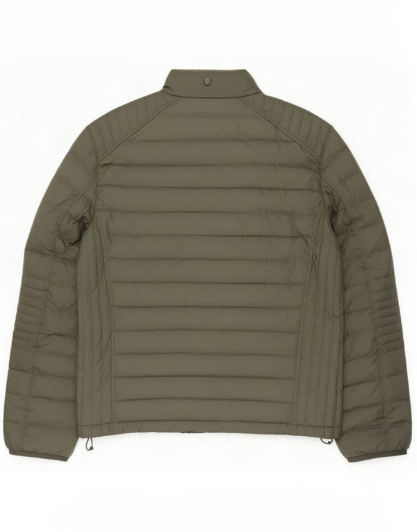 Massimo Dutti muška podstavljena jakna UK 40 veliki kaki poliester