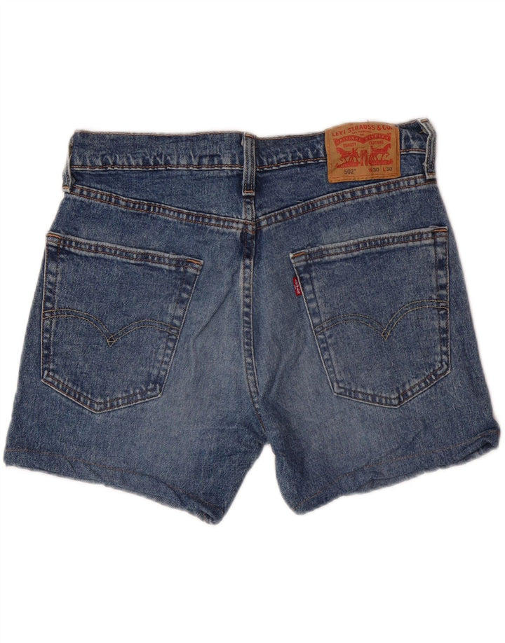 LEVI'S muške kratke traper hlače 502 W30 srednje plavi pamuk