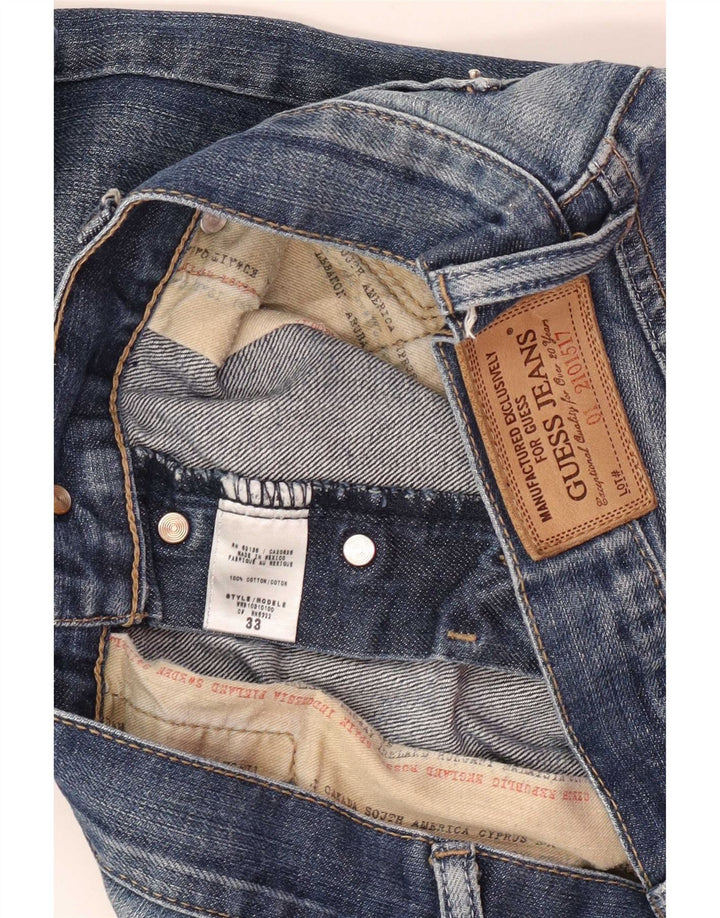 Ženske traperice Guess Bootcut W33 L33 Plavi pamuk