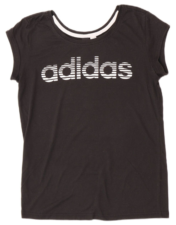 Adidas ženska majica kratkih rukava s grafičkim motivima UK 12 srednje crna