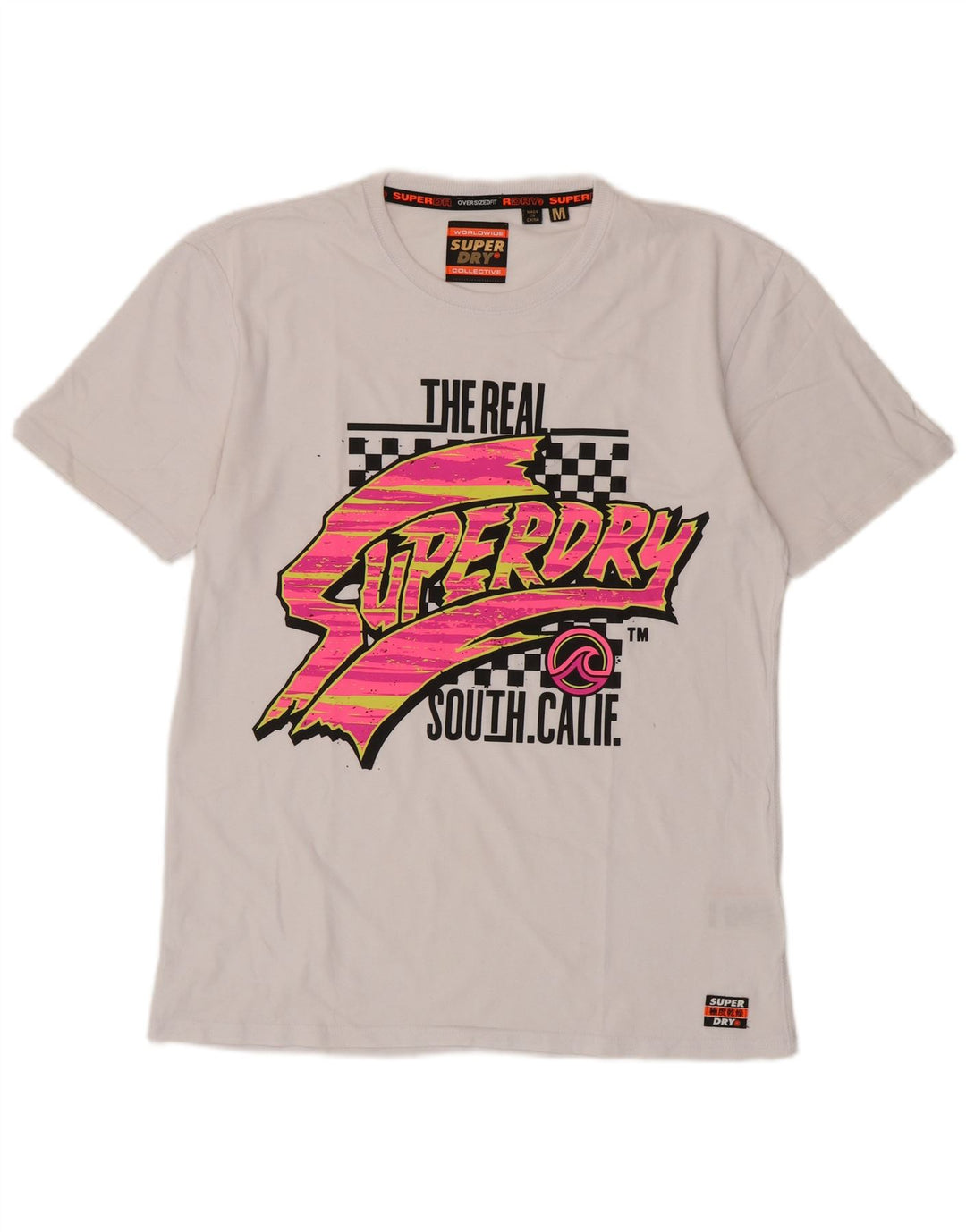 Superdry muška grafička majica kratkih rukava Srednje bijeli pamuk
