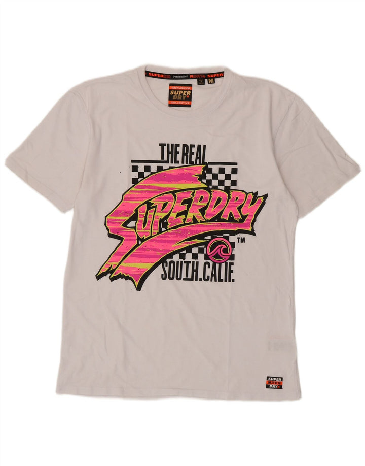 Superdry muška grafička majica kratkih rukava Srednje bijeli pamuk