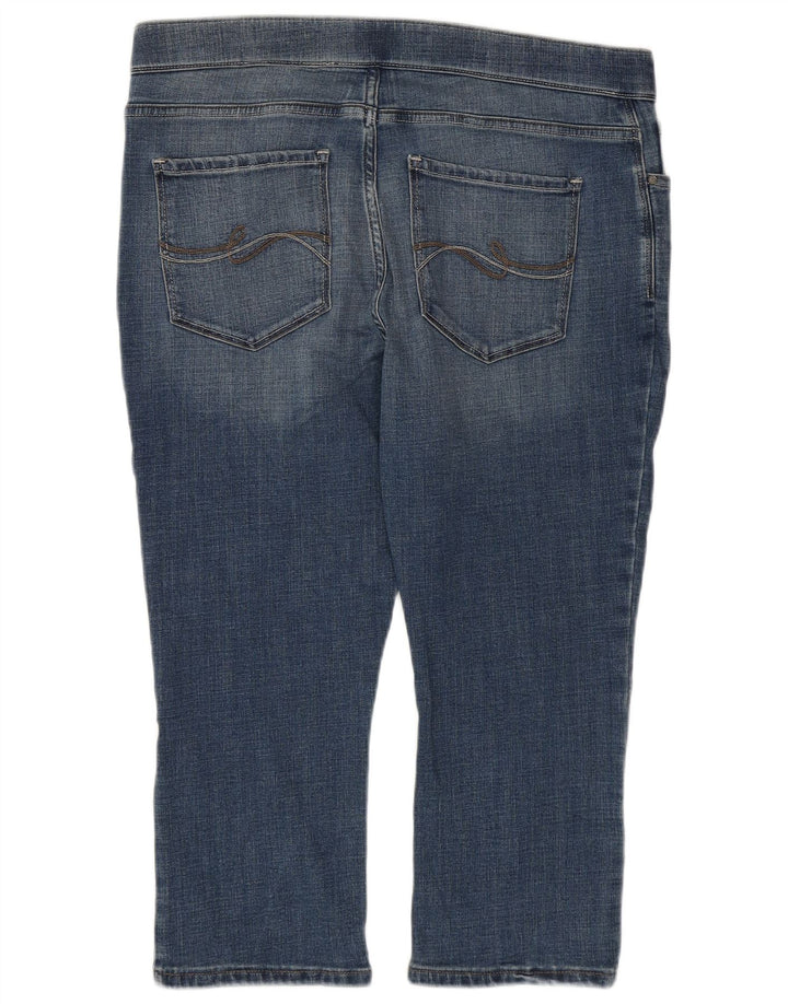 LEE Ženske Capri Jegging traperice srednjeg rasta US 16 2XL W38 L21 Plavi pamuk