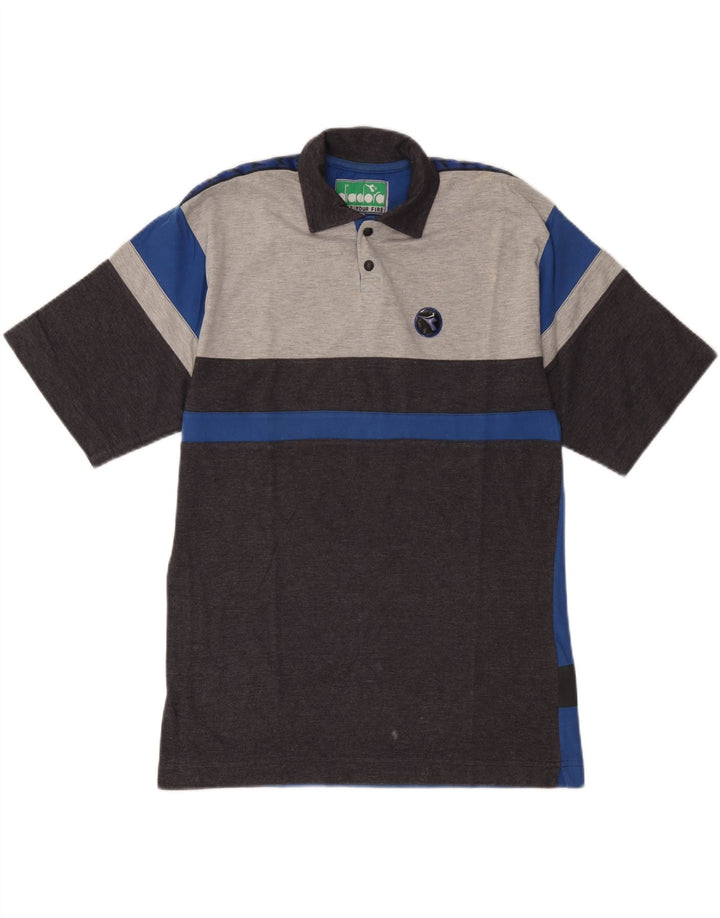 Diadora muška polo majica srednje sive boje, pamuk