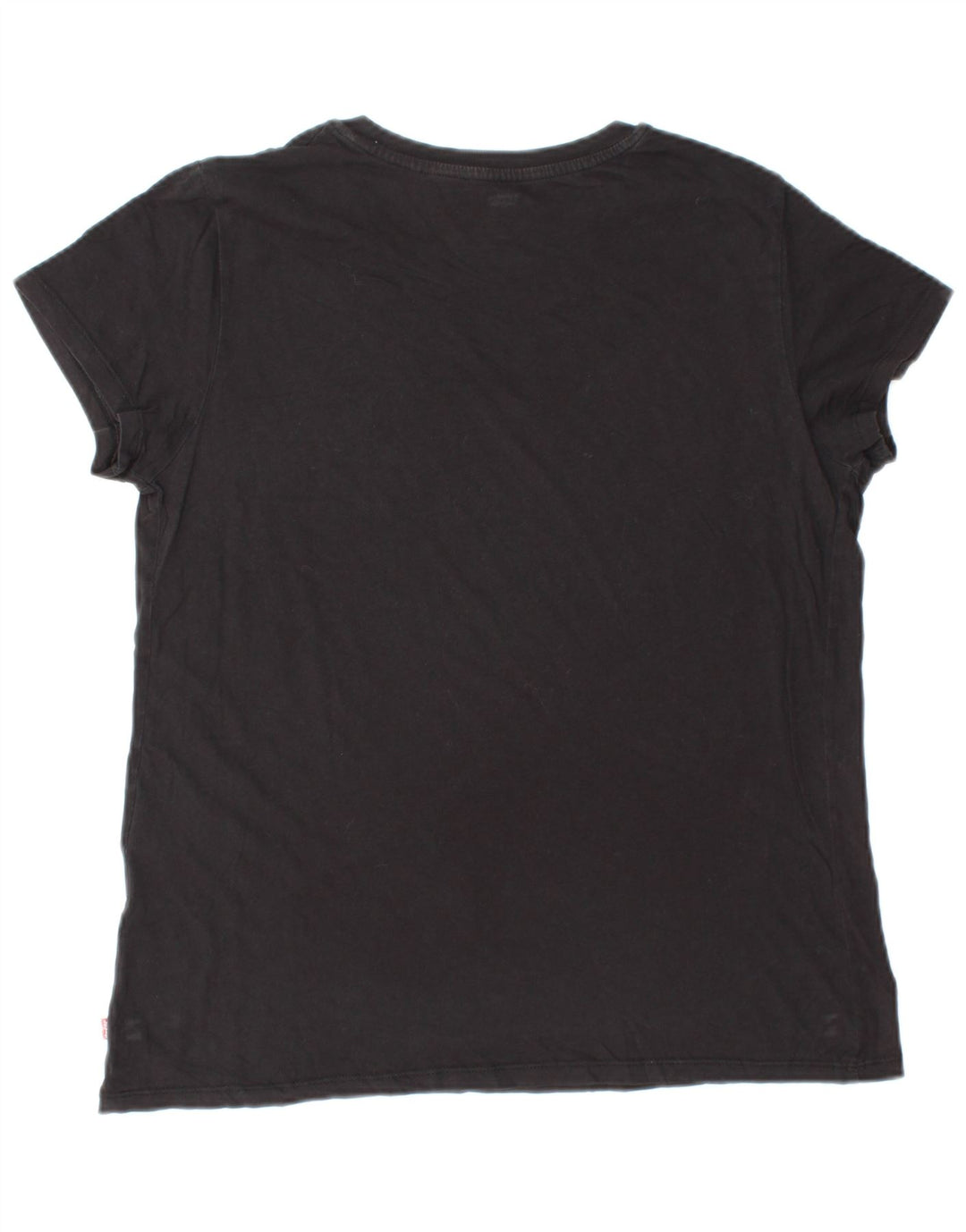 LEVI'S Womens Graphic T-Shirt Top UK 14 Medium Black