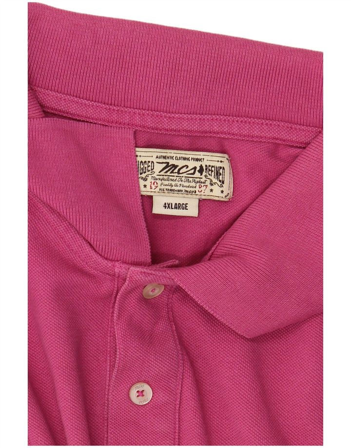 MARLBORO CLASSICS Mens Polo Shirt 4XL Pink