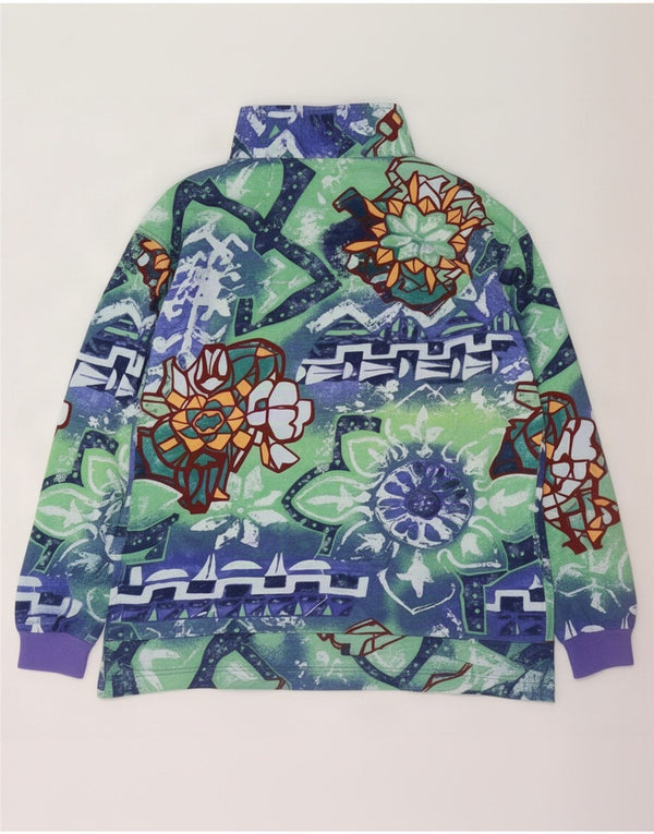 Maser M Ženska majica s izrezom s patentnim zatvaračem UK 16 Large Multicolored Floral