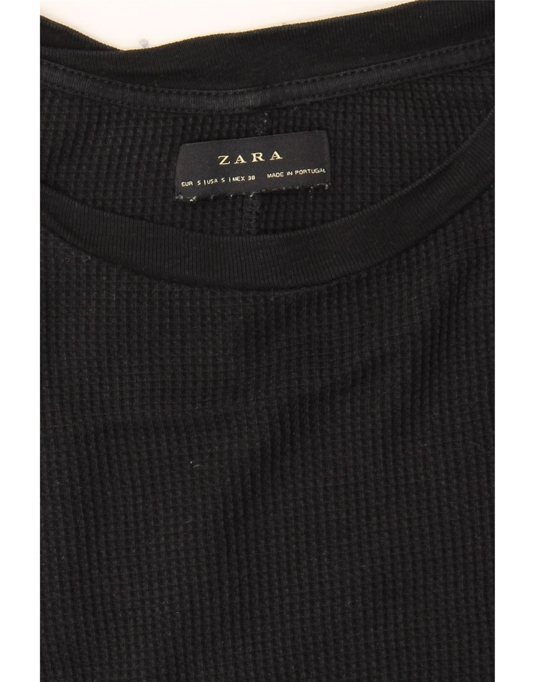 ZARA Womens Oversized T-Shirt Top UK 10 Small Black Vintage Zara and Second-Hand Zara from Messina Hembry 