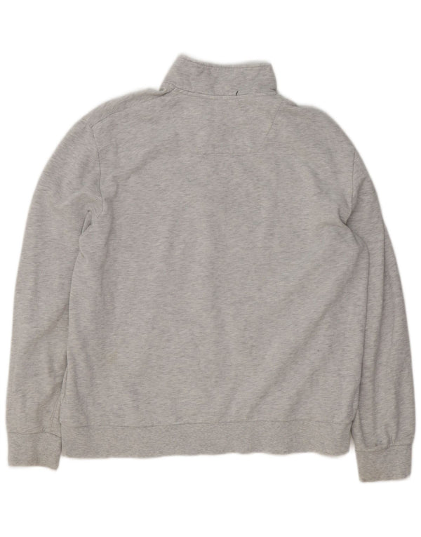 Calvin Klein muška majica s kratkim izrezom s patentnim zatvaračem XL, sivi flekasti pamuk