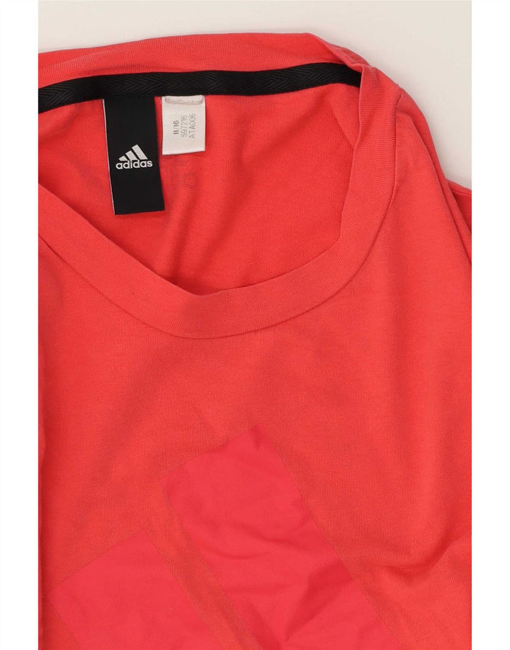 Adidas ženska majica kratkih rukava s grafičkim motivima UK 14 srednje crvena