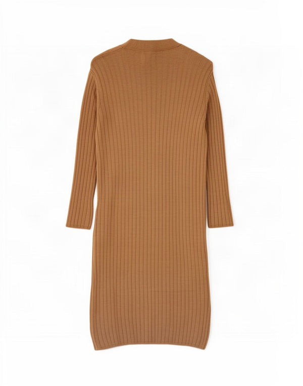 Marks & Spencer ženski dugi kardigan pulover UK 10 Small Beige