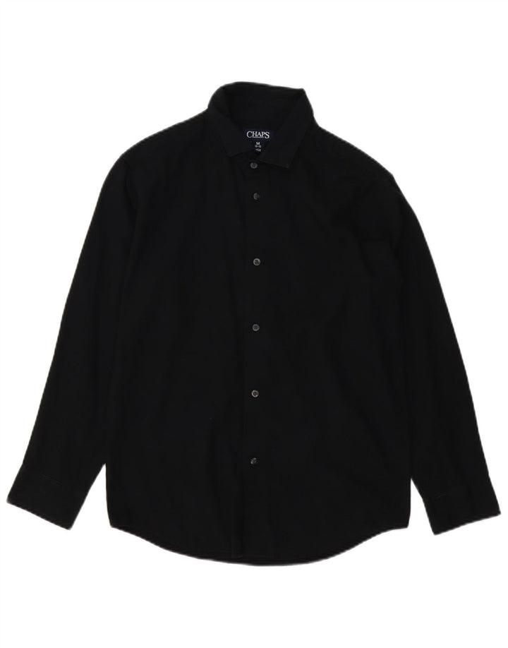 CHAPS Boys Shirt 10-11 Years Medium Black Cotton