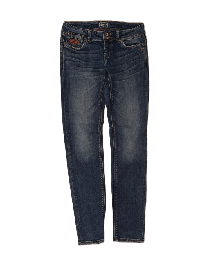 SUPERDRY Womens Slim Jeans  W26 L32 Navy Blue Cotton Vintage Superdry and Second-Hand Superdry from Messina Hembry 