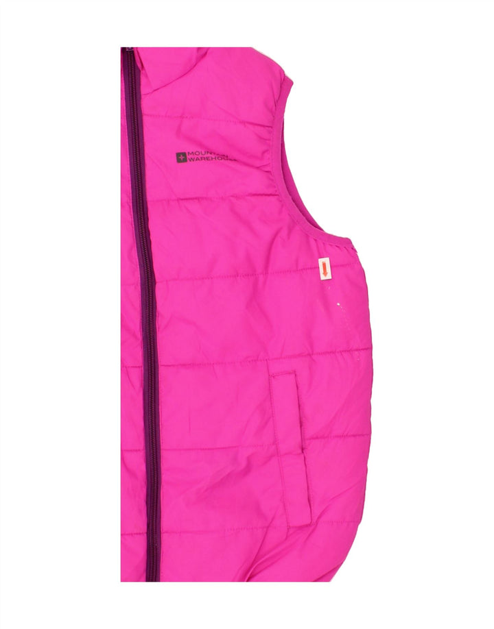 MOUNTAIN WAREHOUSE Girls Padded Gilet 9-10 Years Pink Polyester Vintage Mountain Warehouse and Second-Hand Mountain Warehouse from Messina Hembry 