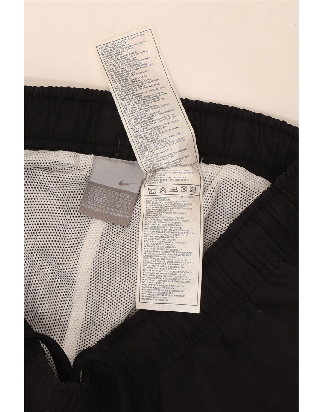 Nike muške trenirke srednje crne poliesterske hlače