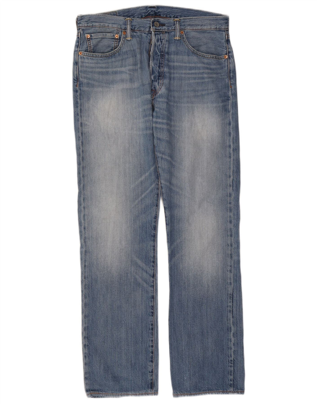 Levi's muške 501 ravne traperice W32 L32 plavi pamuk