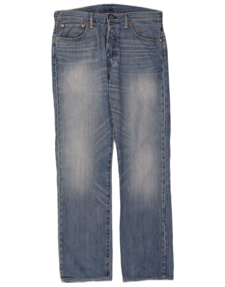 Levi's muške 501 ravne traperice W32 L32 plavi pamuk