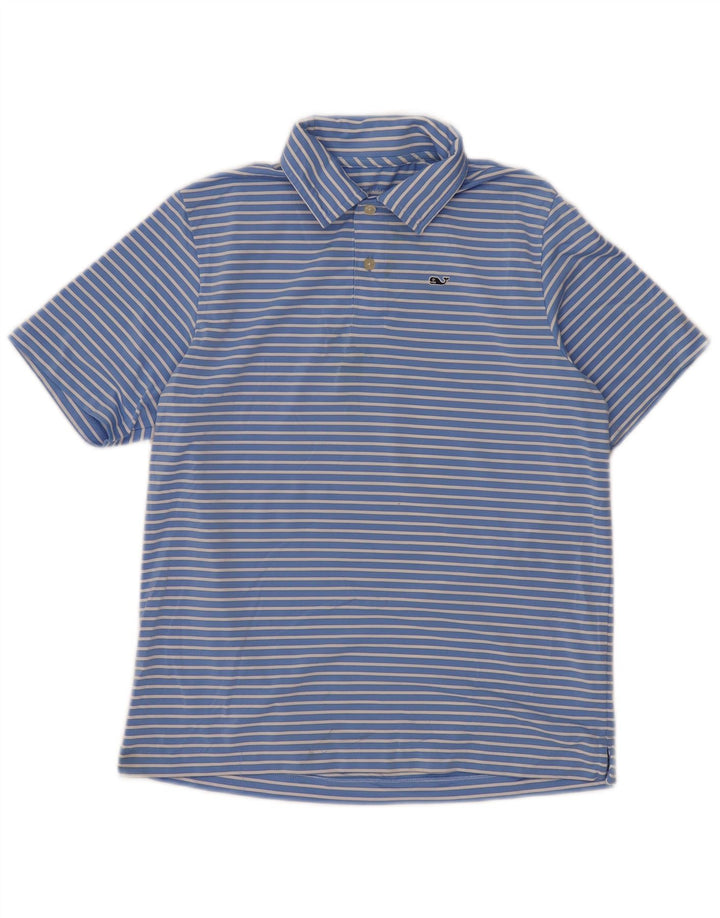VINEYARD VINES Polo majica za dječake 15-16 godina, poliester na velike plave pruge