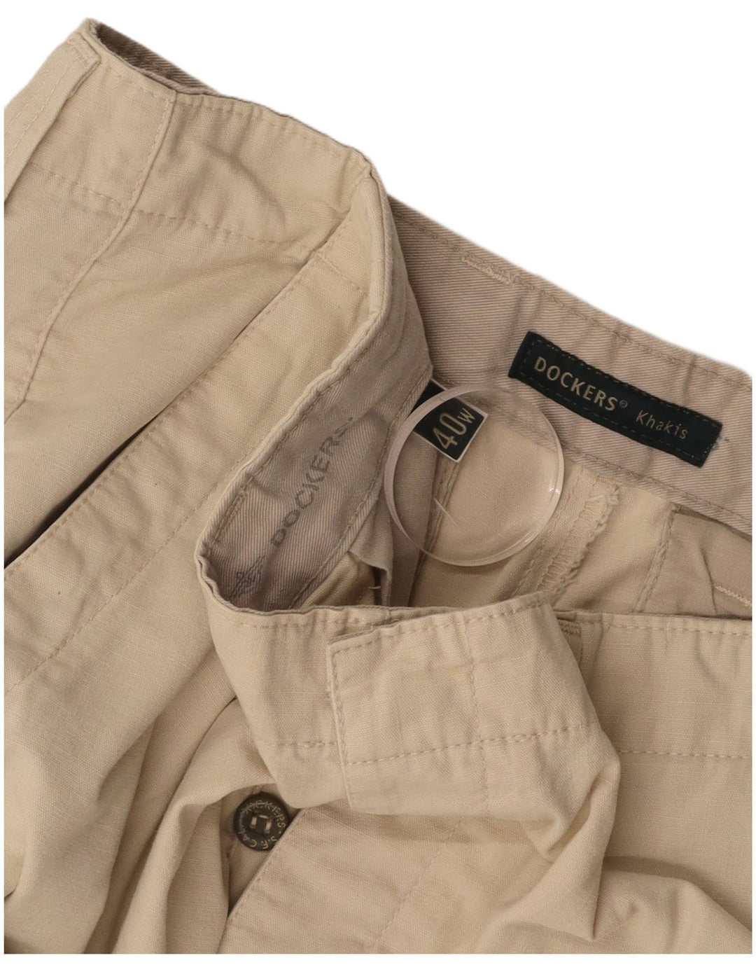 DOCKERS Muške kaki kargo kratke hlače W40 XL bež pamuk