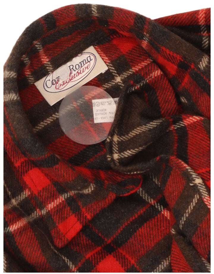 Vintage muška flanelska košulja, veliki crveni karirani vuneni