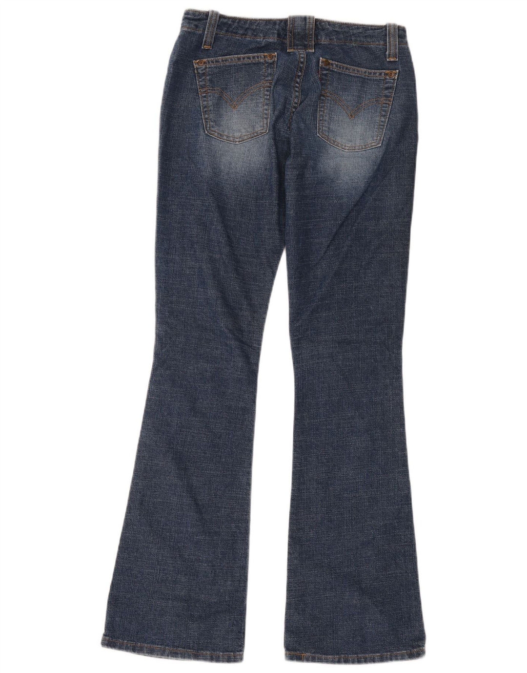 Levi's ženske 520 super niske lepršave traperice US 7 srednje W28 L32 plavi pamuk