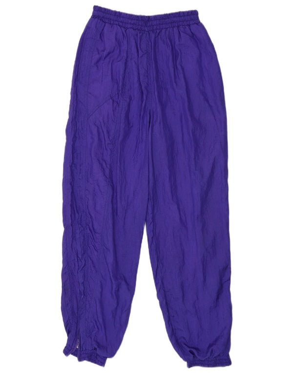 Vintage muške trenirke Hlače Joggers srednje ljubičaste najlonske boje