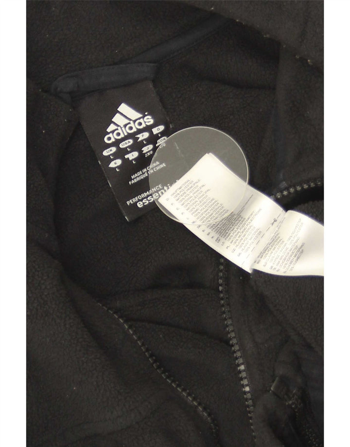 Adidas muška flis jakna UK 40 veliki crni poliester