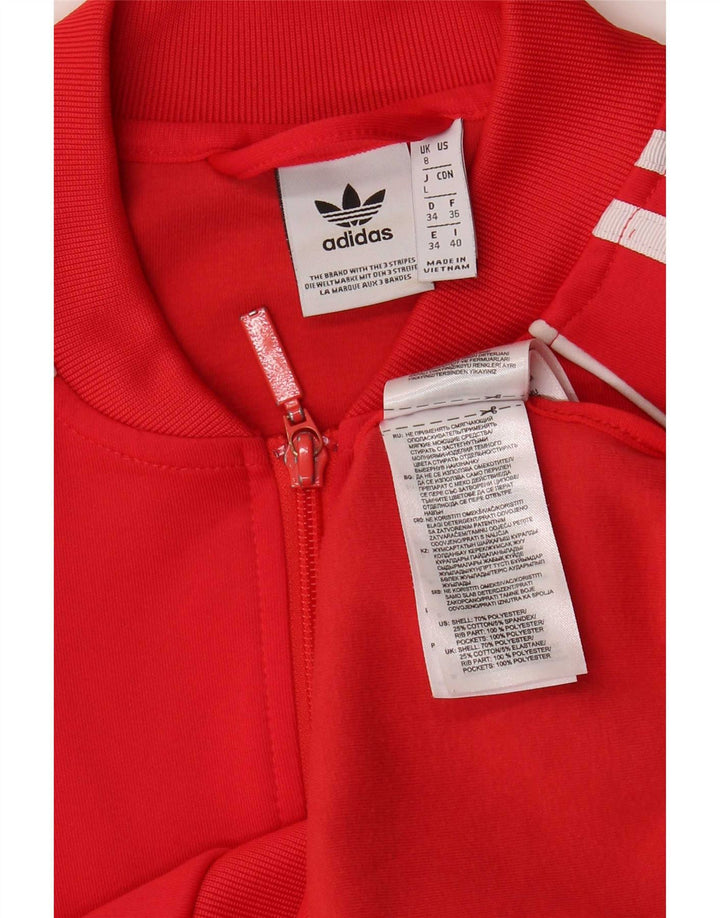Adidas ženska trenirka gornja jakna UK 8 mala crvena poliester