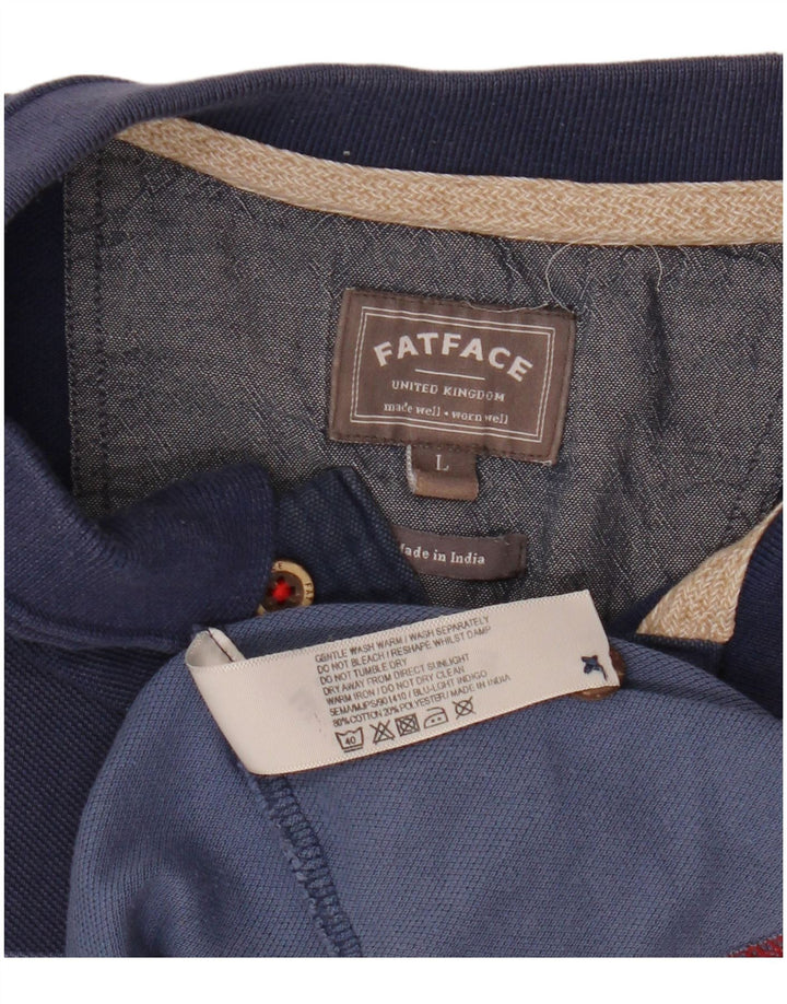 Fat Face muška polo majica s velikim plavim prugama