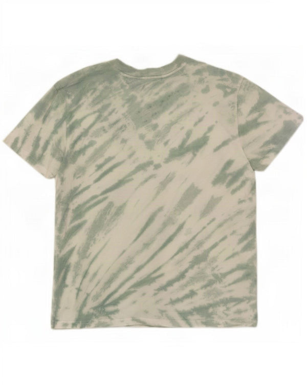 Zara ženska prevelika majica kratkih rukava UK 10 Small Green Tie Dye Pamuk