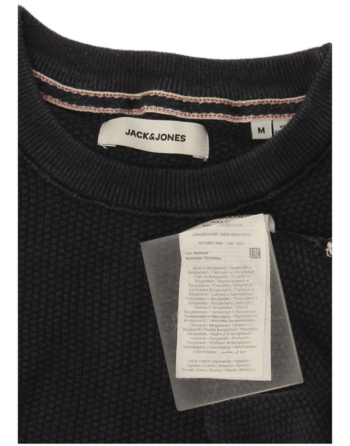 Jack & Jones muški džemper s okruglim izrezom Srednji tamnoplavi pamuk