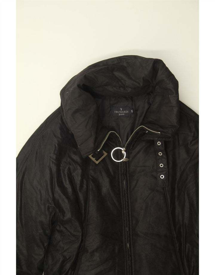 TRUSSARDI JEANS Womens Padded Jacket IT 44 Medium Black Vintage Trussardi Jeans and Second-Hand Trussardi Jeans from Messina Hembry 